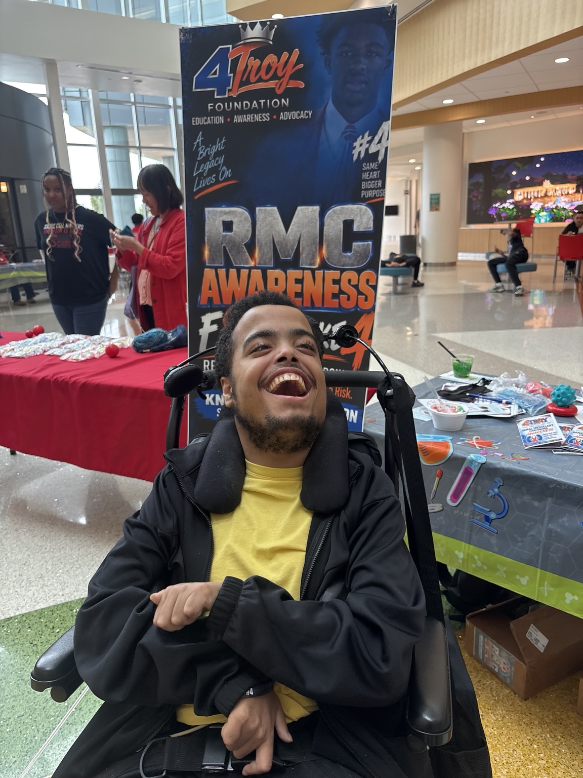 Visitor at a 4Troy RMC awareness display