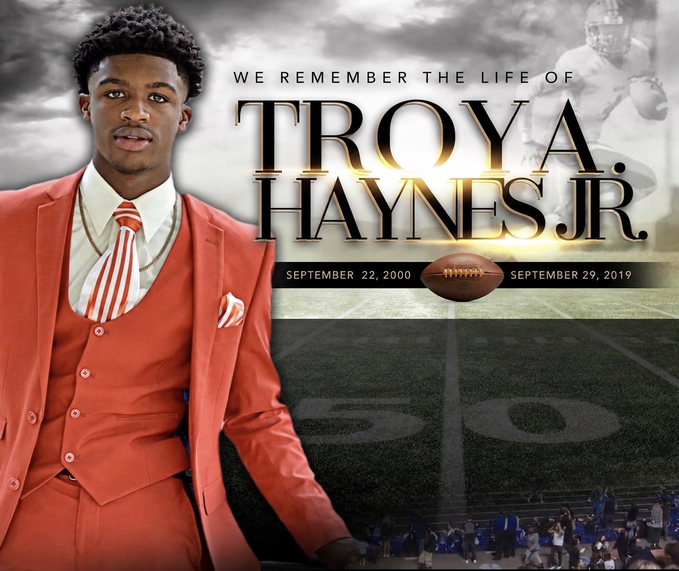 Memorial artwork honoring Troy Anthony Haynes Jr.